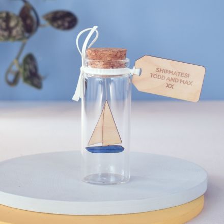 Miniature Sailing Boat Message Bottle