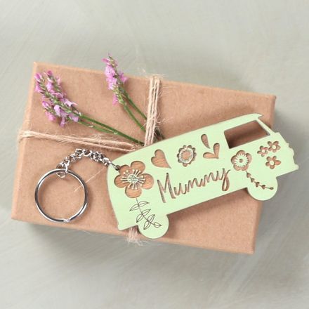 Personalised Engraved Campervan Keyring