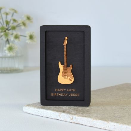 Miniature Guitar Wall Art Gift