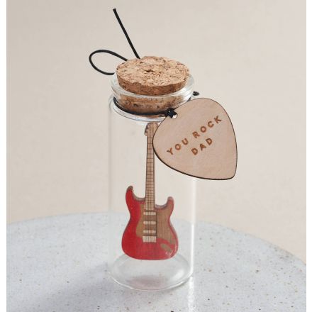 Guitar Personalised Message Bottle Gift