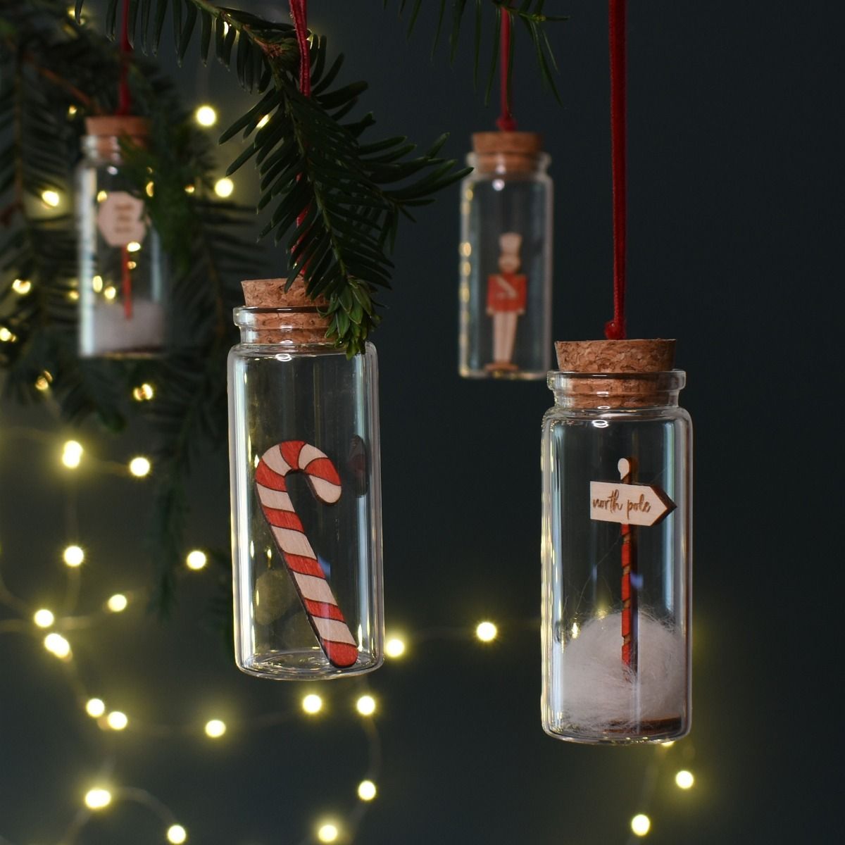 Handmade Christmas decorations Vintage Christmas design baubles