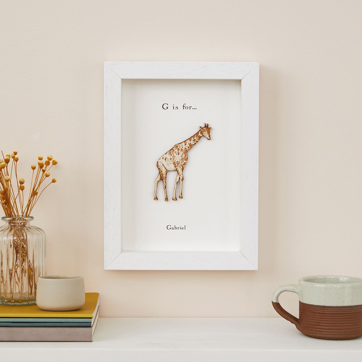 Giraffe nursery wall art store