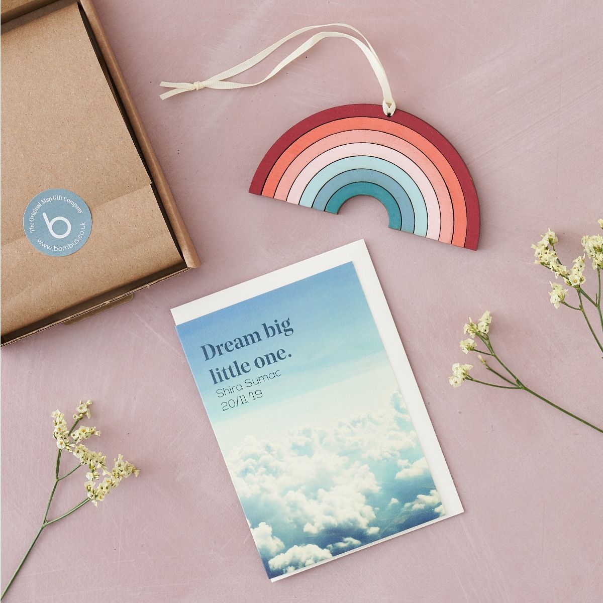 Personalised New Baby Letterbox Card And Gift Set