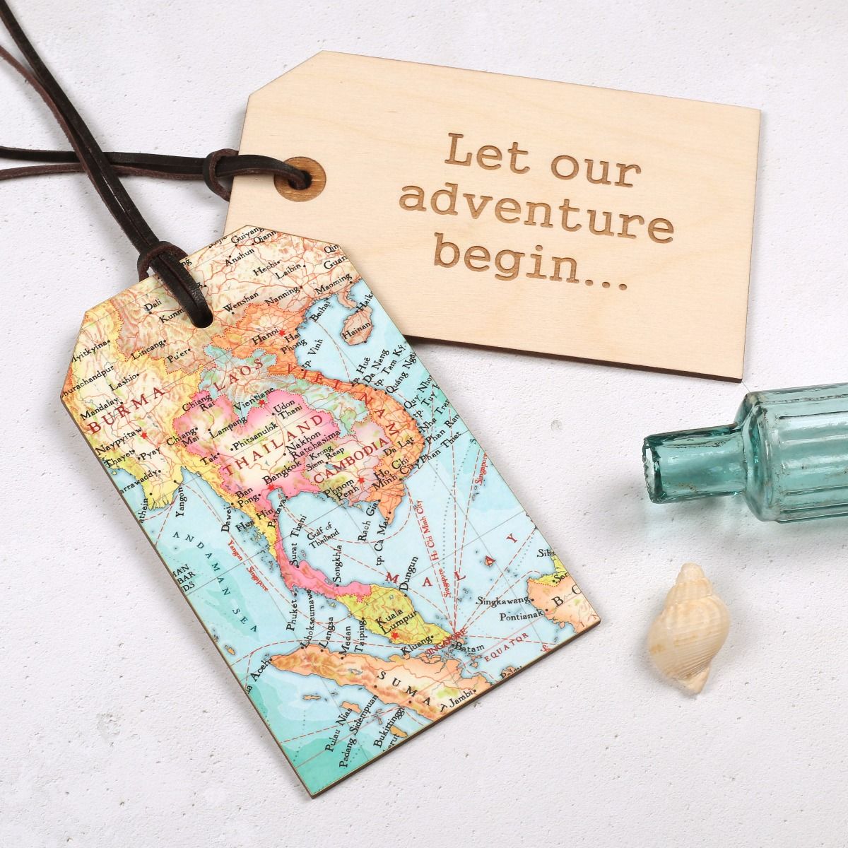 Personalised travel tags outlet