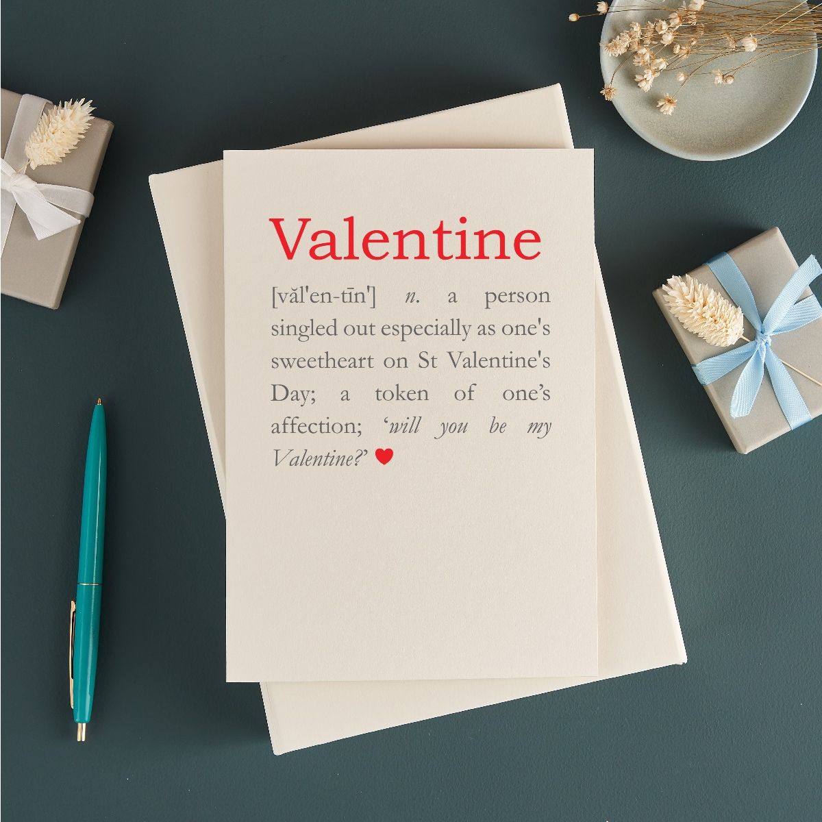 Personalised Valentine's card