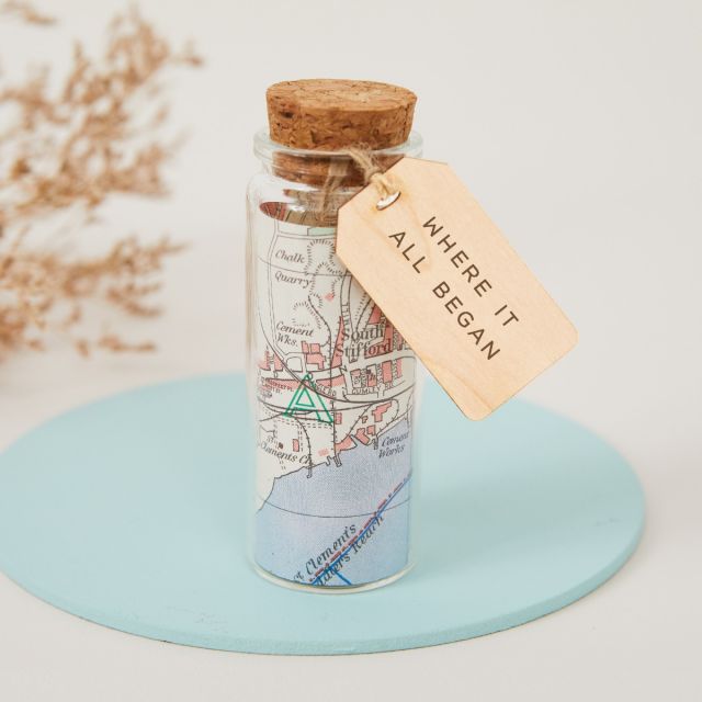London map message bottle