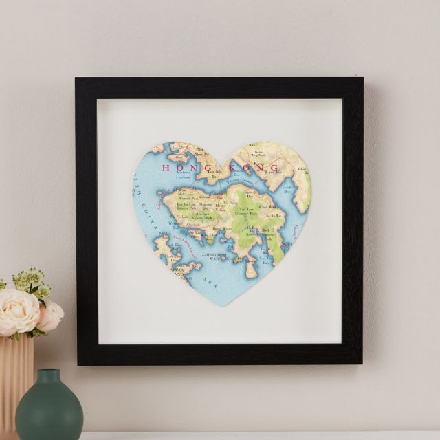 Hong Kong Map Heart 