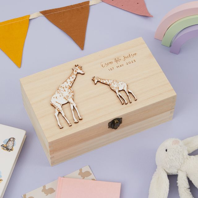 New Baby Giraffe Memory Box