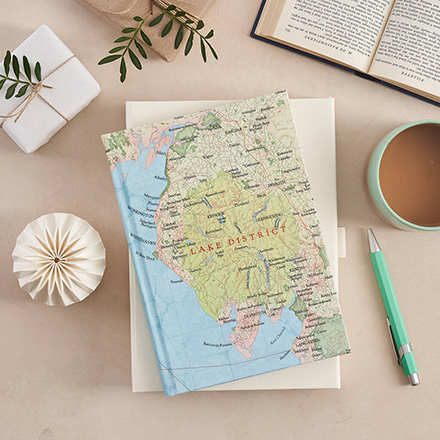 Personalised map location notebook